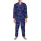 thumbnail image 3 of Fotbe Turtles Pijama de Hombre con Estampado de Manga Larga, Conjunto de 2 Piezas, Ropa de Dormir Suave y Cómoda con Bolsillos-Large, 3 of 7