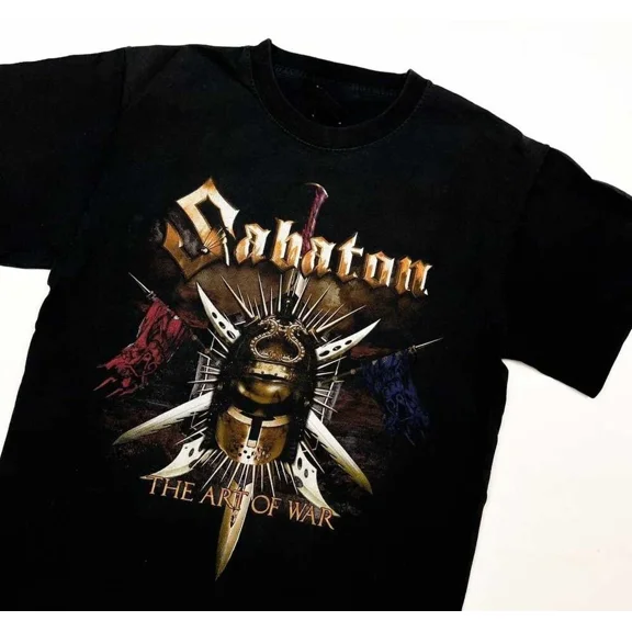 Sabaton Tour Art Of War Black Band Tee Full Size Unisex T-Shirt up to size 5XL