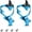 blue, variant on ROCKBROS Universal Bike Water Bottle Cages Bicycle Water Bottle Holder Aluminum Alloy Bike Bottle Bracket for Road and Mountain Bike-2Pack