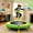 green, variant on 36 Inch Indoor & Outdoor Mini Trampoline for Kids - Toddler Trampoline with foam-covered Handlebar, Safe Pad & Heavy‑Duty Steel Frame, Perfect Gift for Boys Girls, Pink Blue Green Available