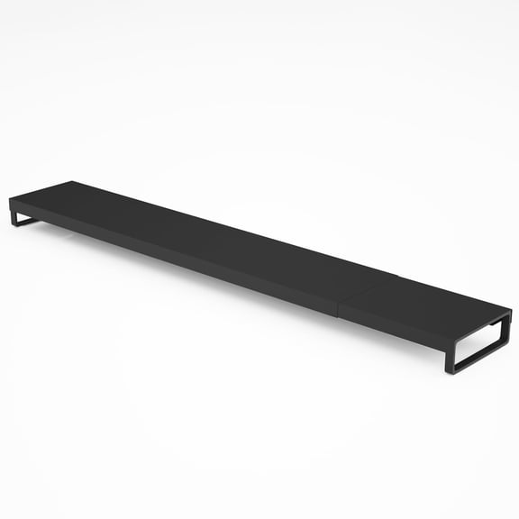 Aystkniet Telescopic Exhaust Cover 17-31.5in, Slim Oil Guard for Gas & IH Stoves, Matte Black, Non-Interfering Kitchen Back Rack