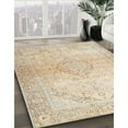 thumbnail image 3 of Ahgly Company Machine Washable Indoor Square Traditional Deep Peach Orange Area Rugs, 5' Square, 3 of 7