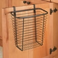 thumbnail image 3 of iDesign Bronze Axis Over the Cabinet Waste or Storage Basket, 3 of 6