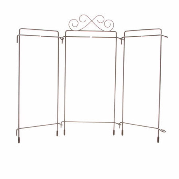 Table Top Gray Scroll Tri-Stand Hanger 9x4