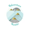 thumbnail image 2 of Urban Epiphany 23x32 White Modern Wood Framed Museum Art Print Titled - Adventure Awaits Mountains, 2 of 4
