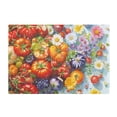 thumbnail image 7 of Yayeee Bath Rug for Bathroom Floor Non Slip Rectangle Fluffy Soft Absorbent Mat, 16"x24", Purple Floral Tomatoes, 7 of 7