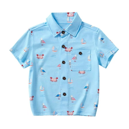 

Yzengfg Summer Toddler Boys Girls Short Sleeve Cartoon Prints T Shirt Tops Clothes Boys Tops 5-6 Years