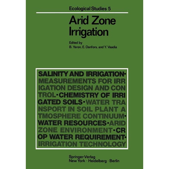 Ecological Studies Arid Zone Irrigation, Book 5, (Paperback)