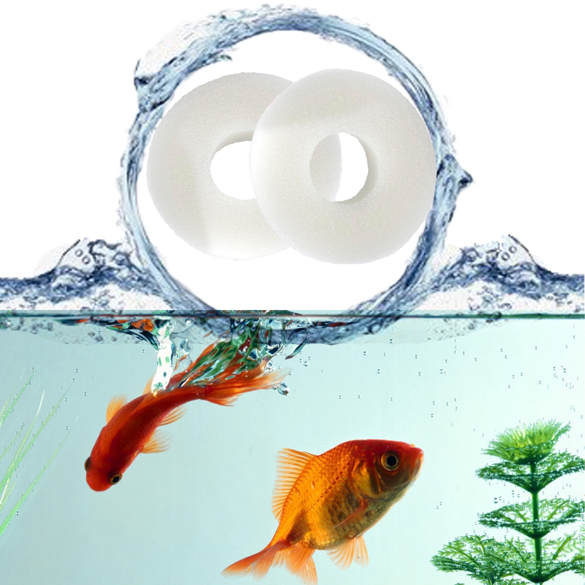 Delapan Fish Foam Pre-Filter Sponges for Canister Filters and Biorb Aquarium Filter Media, 24 Pack