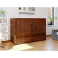 thumbnail image 4 of AFI Hamilton Full Solid Wood Murphy Bed Chest with Built-In Charger in Walnut, 4 of 7