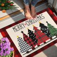 thumbnail image 2 of Buffalo Plaid Xmas Trees Merry Christmas Red Doormat 30"x17" Decorative Holiday Rugs Indoor Outdoor Front Door Welcome Mats Winter Doormats for Porch Entrance Entryway, 2 of 6