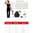 thumbnail image 7 of KEFIRLILY Women's Sleeveless Flared Jumpsuit - U-Neck Open Back Yoga Jumpsuit with Removable Pads, Cloud-Like Nylon-Spandex Brushed Fabric, Tummy Control Workout Bodysuit for Casual & Active Wear, 7 of 7