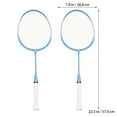 thumbnail image 2 of PENIKOKO Outdoor Sports Racket Set Aluminium Badminton Racket Blue 1 Pair, 2 of 8