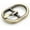 Brushed Brass, variant on 4 pcs Oval Belt Buckle Center Bar Belt Buckles Single Prong Belt Purse Making Accessories SC66 (5/8 Inch, Brushed Brass)