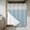 Blue, variant on Vintage Dark Red No Hook Shower Curtain Waterproof,Bathroom Curtains with Snap in Liners and See Through Top Window,Farmhouse Retro Solid Color Linen Texture Hotel Bathtub Curtains Shower 36"Wx72"L