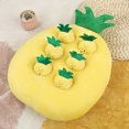 thumbnail image 3 of Fuzzy Pulling Radish Toy Pulling Radish Plush Toy Carrot Strawberry Pineapple Shape Fuzzy Soft Educational Pp Cotton Stuffed Small Pet Rabbit Foraging, 3 of 8