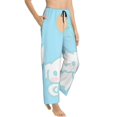 thumbnail image 2 of Saiise Sanrio Ao Womens Pama Pants Stretch Comfy Lounge Pants Drawstring Sleep Bottoms with Pockets, 2 of 7