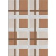 thumbnail image 1 of Ahgly Company Indoor Rectangle Patterned Gold Brown Novelty Area Rugs, 7' x 10', 1 of 6
