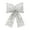 Silver, variant on EazyTech Sequined Christmas Glitter Bow Ornaments for Tree Window Wreath Wall Holiday Decorations Gift 1PC