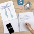 thumbnail image 6 of Five Star College Ruled 1 Subject Notebook with Study App, 8.5" x 11", Blue Bow Design, Poly Cover, Spiral Bound, 80 Sheets, 6 of 7