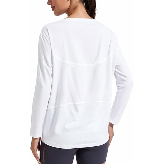 Pioneer Camp Women's Loose Fit Crew Neck Long Sleeve Athleisure Athletic Shirts & Tops