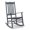 Gray, variant on WoofPaw Outdoor Rocking Chair, Solid Wood High Back Rocker, All Weather Lounge Chair for Porch Patio Fire Pit Garden Backyard Deck Indoor, Wave Shape,Mint Green