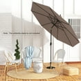thumbnail image 5 of Gymax 10 ft Patio Umbrella Market Table Umbrella Yard Outdoor w/ 6 Ribs Tan, 5 of 10