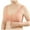 Orange, variant on Bras for Women Push up Front Button Bra Plus Size Comfortable Wireless Bras Stretch Full Coverage Everyday Bra