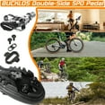 thumbnail image 4 of BUCKLOS SPD Clip Pedals MTB Mountain Bike Clipless Dual Sided Pedals - Road Bike Sealed Bearing Bicycle Clips in Pedal Compatible with Shimano SPD Cleats (9/16" Aluminum), 4 of 6