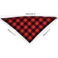 thumbnail image 4 of 4 pañuelos clásicos de algodón a cuadros para perros, pañuelo triangular para cachorros, para perros pequeños, medianos y grandes, y gatos., 4 of 6