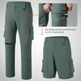 thumbnail image 2 of BASSDASH Men’s Quick Dry Convertible Water Resistant UPF 50+ Pants FP02M, 2 of 7