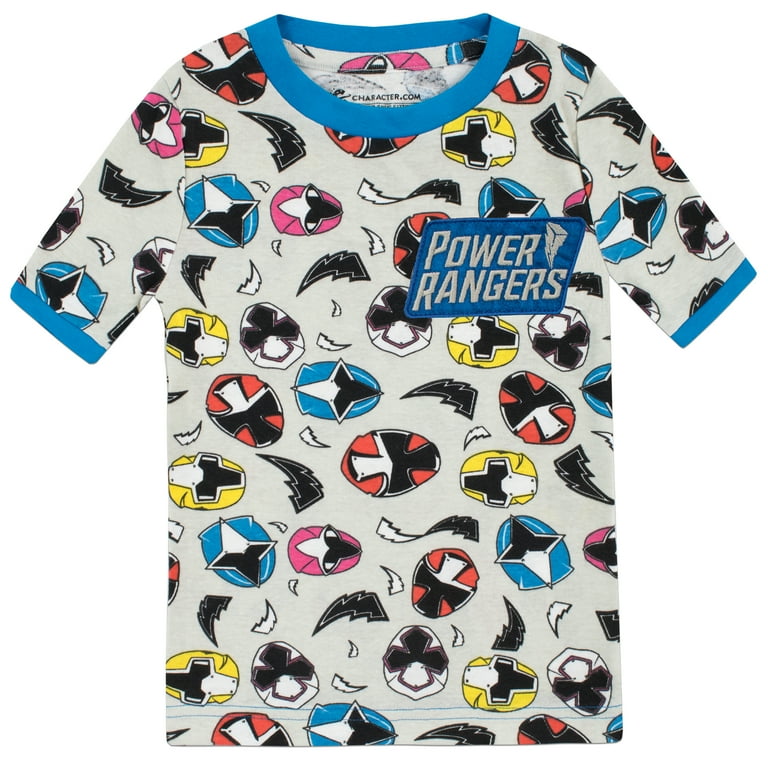 Power Rangers Boys Short Sleeve Pajamas Sizes 3 12 Walmart