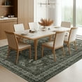 thumbnail image 2 of Garvee 10'x13' Vintage Area Rug Large Medallion Rugs, Washable Rug Oriental Traditional Distressed Rug, Non-Slip Farmhouse Indoor Carpet for Bedroom Living Room Home Office, Green, 2 of 9