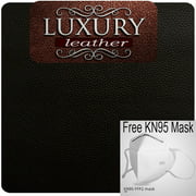 TMpatchupLLC Black Genuine Leather and Vinyl Repair Patches Kit for Furniture, Couch, Sofa, Jacket - Size 4 x 4 inches