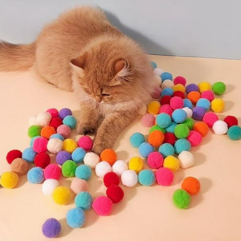 20pcs/set Random Color Cat Toys For Playing And Relieving Boredom, Suitable  For Cats