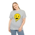 thumbnail image 4 of Dripping smiley face graphic t shirt Unisex Heavy Cotton Tee, 4 of 8