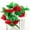 Red, variant on Luxtrada 4Pack 7.5Ft Flower Garland Fake Rose Vine Artificial Flower Hanging Ivy Floral (Purple)
