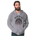 thumbnail image 4 of Morning Wood Campground Pitch A Tent Zip Hoodie Sweatshirt Men Brisco Brands L, 4 of 6