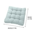 thumbnail image 3 of NSESSHome Thicken Tufted Cushion, Solid Square Seat Cushion Corduroy Chair Pad Pillow Seat Soft Tatami Floor Cushion for Yoga Meditation Living Room Balcony Office Outdoor, 17.7x17.7 Inch, 3 of 6