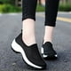 thumbnail image 4 of 1 par de zapatos deportivos tejidos, zapatos de ejercicio transpirables, zapatos de malla para exteriores (negro), 4 of 5