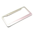 thumbnail image 2 of soporte para universal para licencia de matrícula de 12 "x 6", soporte de cubierta de matrícula de coche de metal de aluminio con rosca para Plata Yotijar Marco de matrícula de coche, 2 of 7
