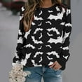 thumbnail image 2 of Enjoytime Women's Halloween Sweatshirts Trendy Printed Long Sleeve Pullover Tops Gothic Fall Plus Size Clothes 2025, 2 of 5
