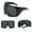 Black, variant on New Large Frame Surround Style Sunglasses for Women and Men Futuristic Technology Integrated Eye Protection Sunglasses