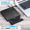 thumbnail image 4 of External Dvd Drive For Laptop, Usb 3.0 Portable Optical Slim Cd/Dvd Burner Player Drive Desktop Pc, 4 of 6