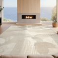 thumbnail image 2 of Design&I 8'x10' Washable Area Rug Beige Watercolor Cream Block Transitional Greige Neutral Plush for Living Room, Family Extra Large Skid-Resistant Low Profile, 2 of 7