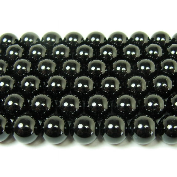 4mm 15.5 Inches Natural Black Tourmaline Round Beads Genuine Gemstone Natural Jewelry Making