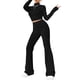 thumbnail image 3 of Conjunto de Pijama de Larga para Mujer, Conjunto de Pijama Informal de 2 Piezas, Ropa de Dormir de Otoño Negro XS, 3 of 8