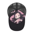thumbnail image 3 of Kamado Nezuko Adult Baseball Cap Adjustable Sun Visor Hat Prints Trucker Hats Skull Cap Headwear for Men Women, 3 of 6
