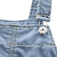 thumbnail image 3 of Baby Girls & Toddler Girls Stretch Denim Overall Shorts Adjustable Ripped Fashion Jeans Overalls(3M-5T), 3 of 9