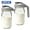 Grey, variant on WLGJL 32oz Glass Pitcher with Lid & V-shaped Pour Spout - 1 Quart Breastmilk Pitcher Double Leak Proof, Creamer Container for Sun Tea, Juice, Cold Brew Coffee, Breastmilk Storage Container(2pack)